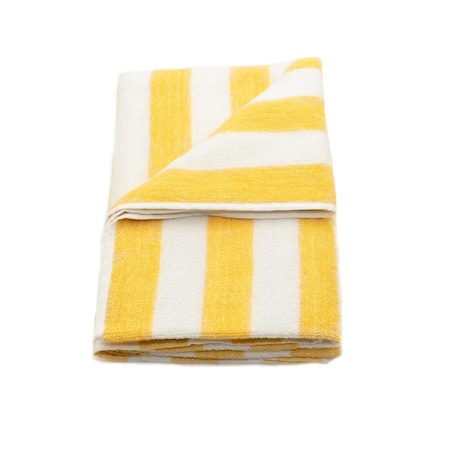Kd GOC Cotton Vat Dyed Stripes Pool Towel Yellow, 3PK KD3192189